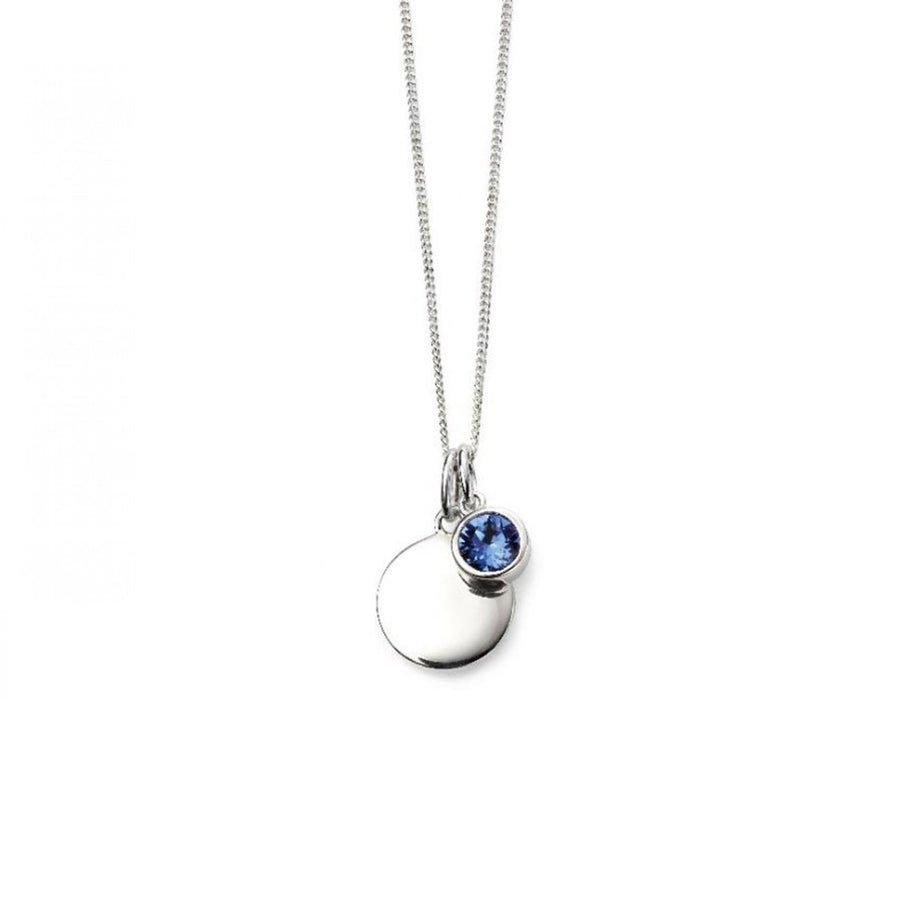 Gecko September Birthstone Sapphire Crystal Pendant