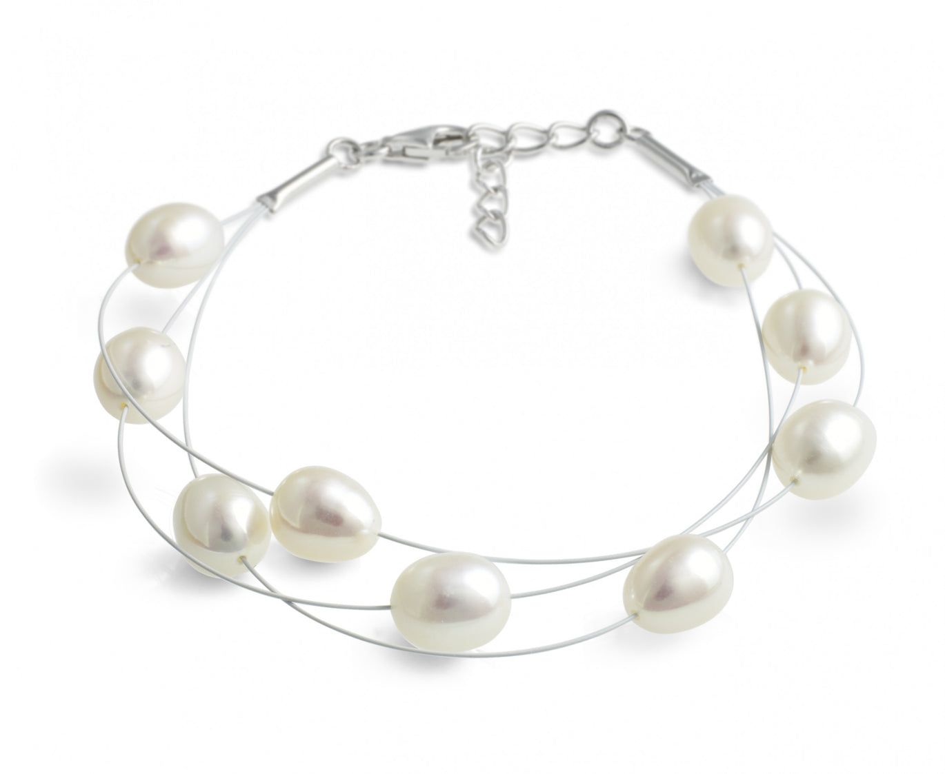 Jersey Pearl Dewdrop White Pearl Bracelet