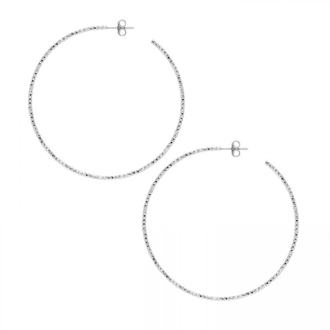 The Hoop Station La Sardegna Silver Hoops 45mm