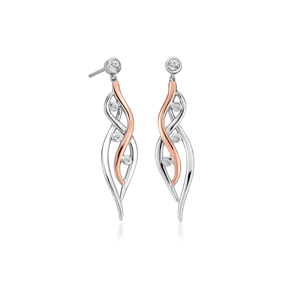 Clogau Gold Swallow Falls Drop earrings