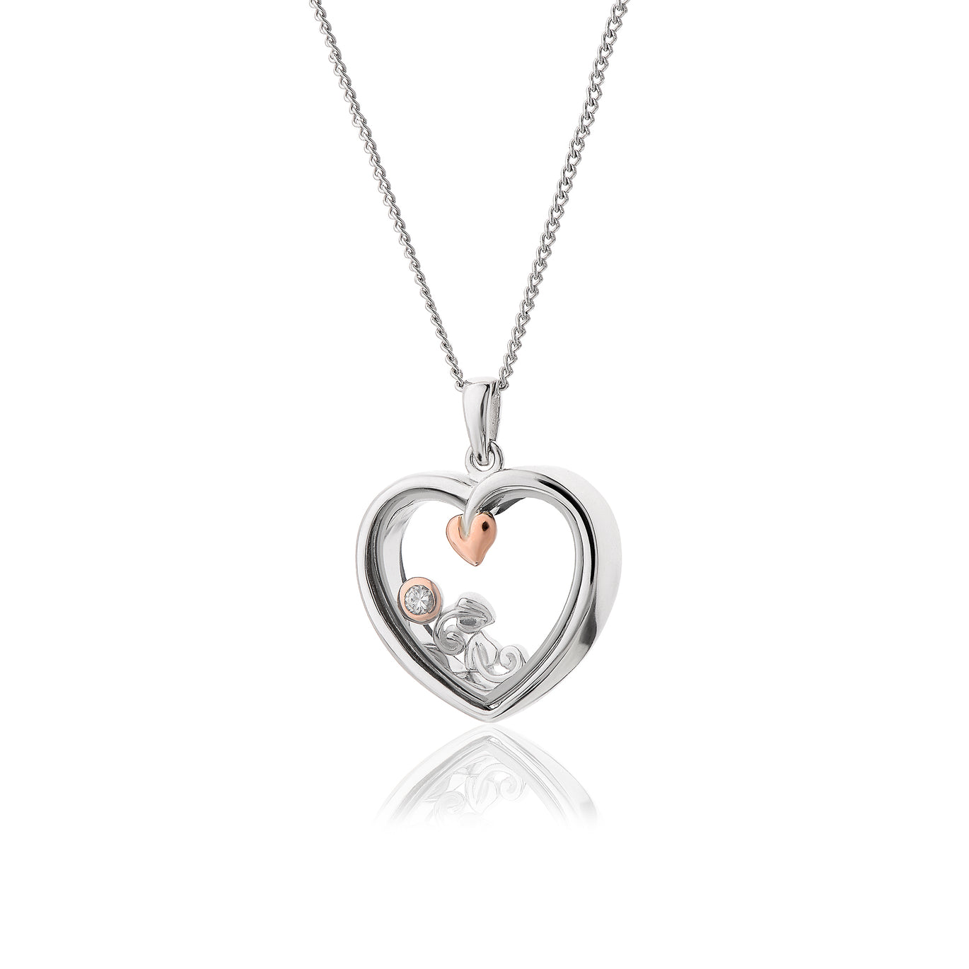 Clogau Gold Tree of Life Heart Inner Charm Pendant