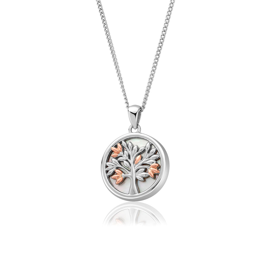 Clogau Gold Tree of Life White Mother of Perl Pendant