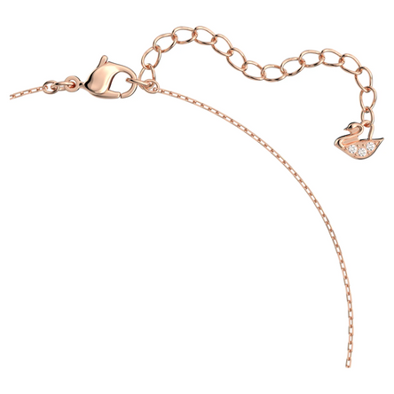 Swarovski Attract Necklace, White, Rose gold tone Plated