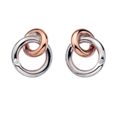 Hot Diamonds Eternity Interlocking Stud Earrings