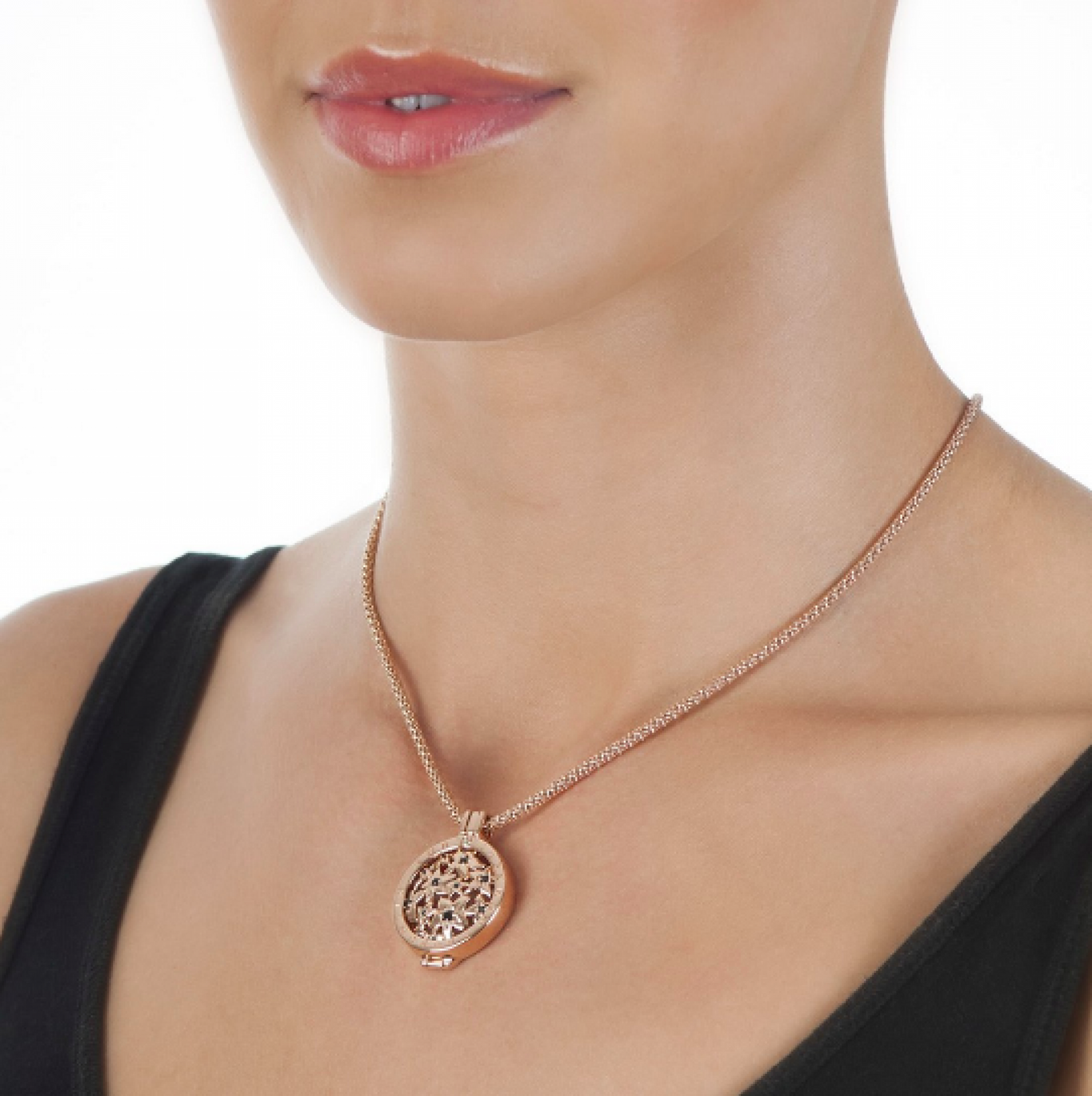 Hot Diamonds Rose Gold Popcorn Chain