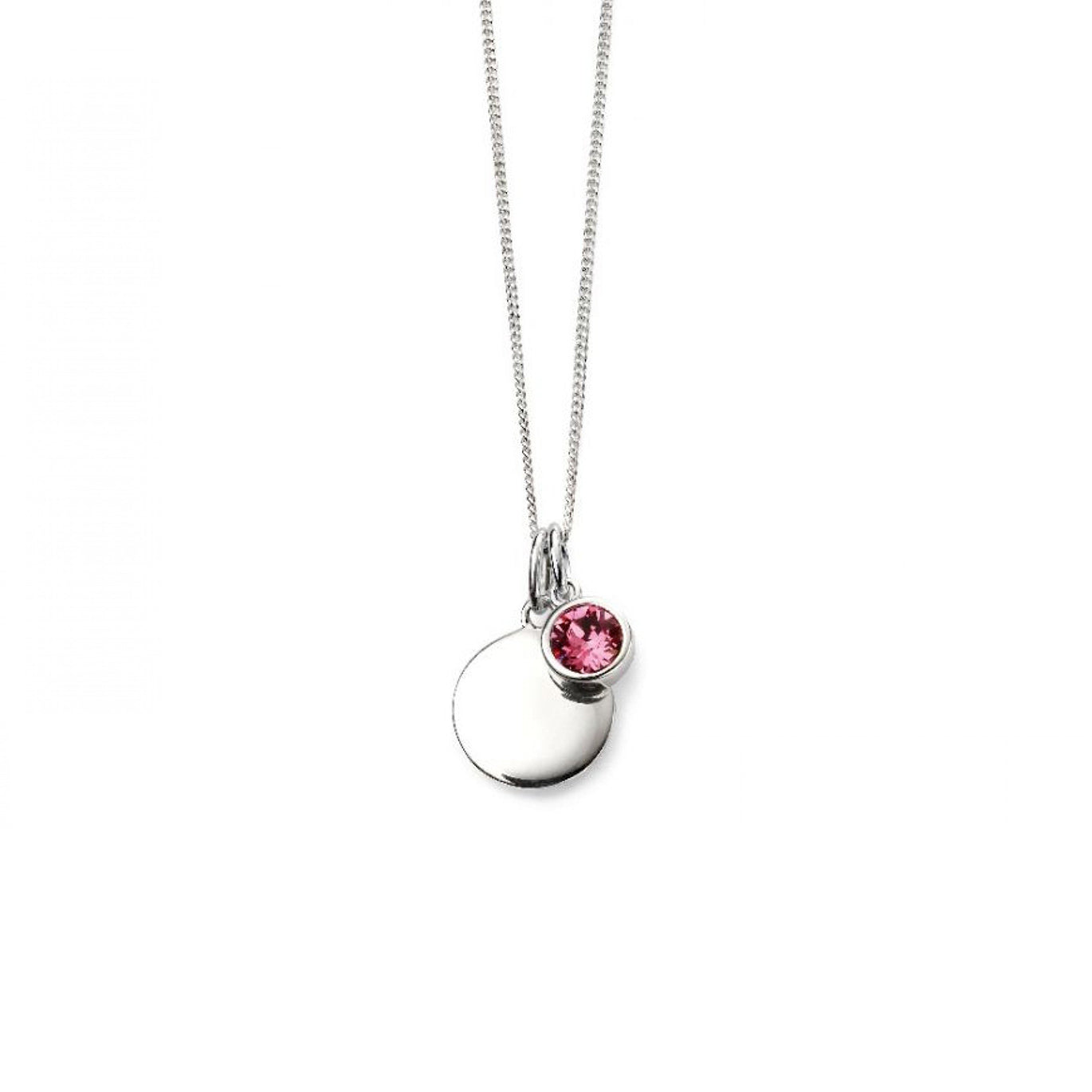 Gecko October Birthstone Rose Crystal Pendant