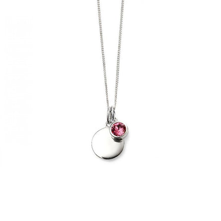 Gecko October Birthstone Rose Crystal Pendant