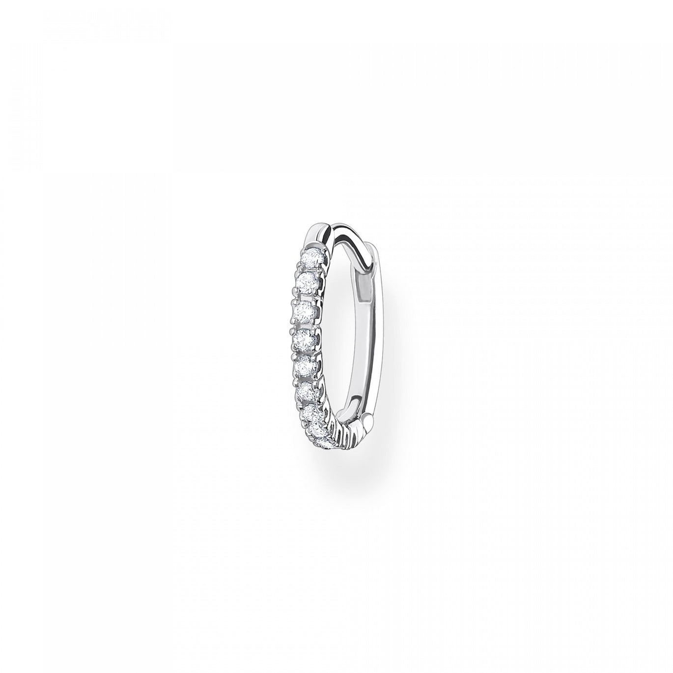 Thomas Sabo Single Hoop Earring White Stone Silver 13,5mm