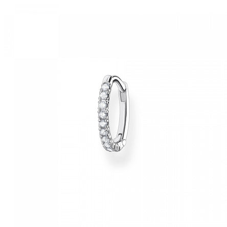 Thomas Sabo Single Hoop Earring White Stone Silver 13,5mm