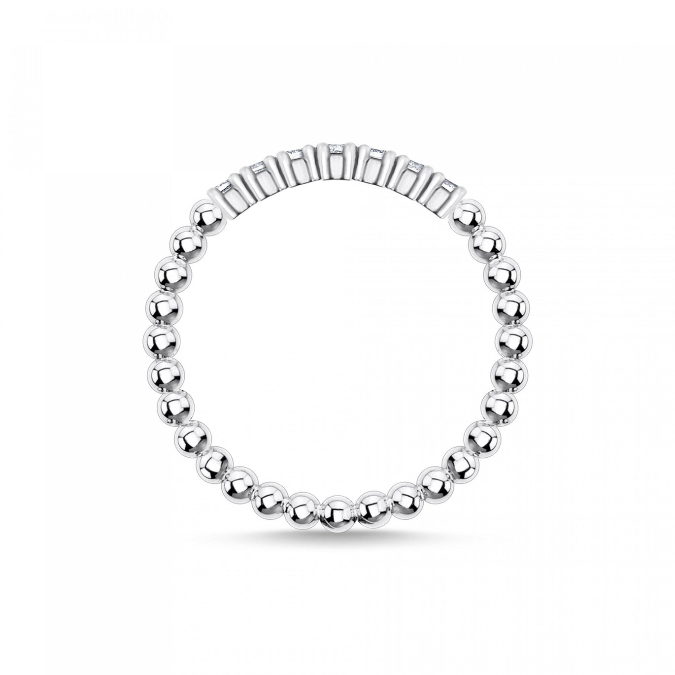 Thomas Sabo Ring Dots with White Stones Silver