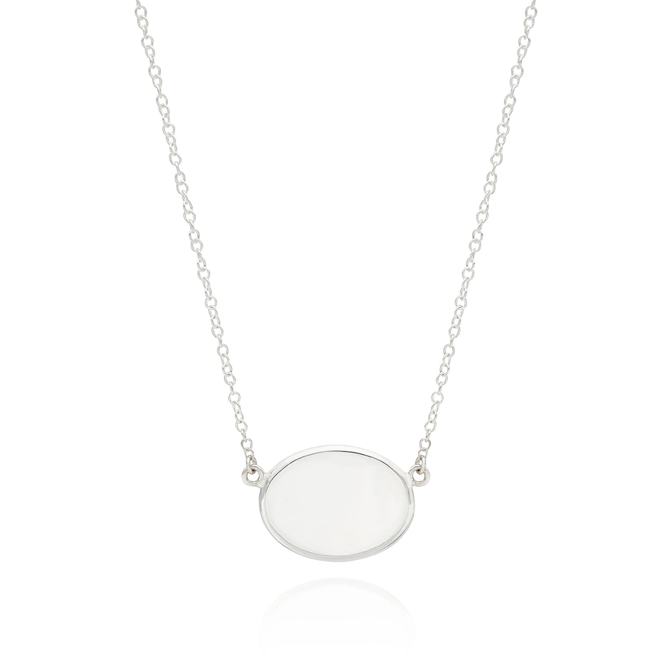 Anna Beck Classic Medium Oval Necklace - Gold & Silver