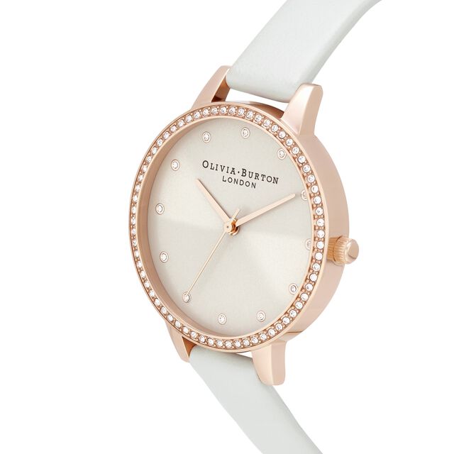 Olivia Burton Classic Sparkle Bezel Demi Dial Blush & Rose Gold Watch