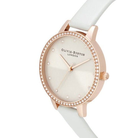 Olivia Burton Classic Sparkle Bezel Demi Dial Blush & Rose Gold Watch