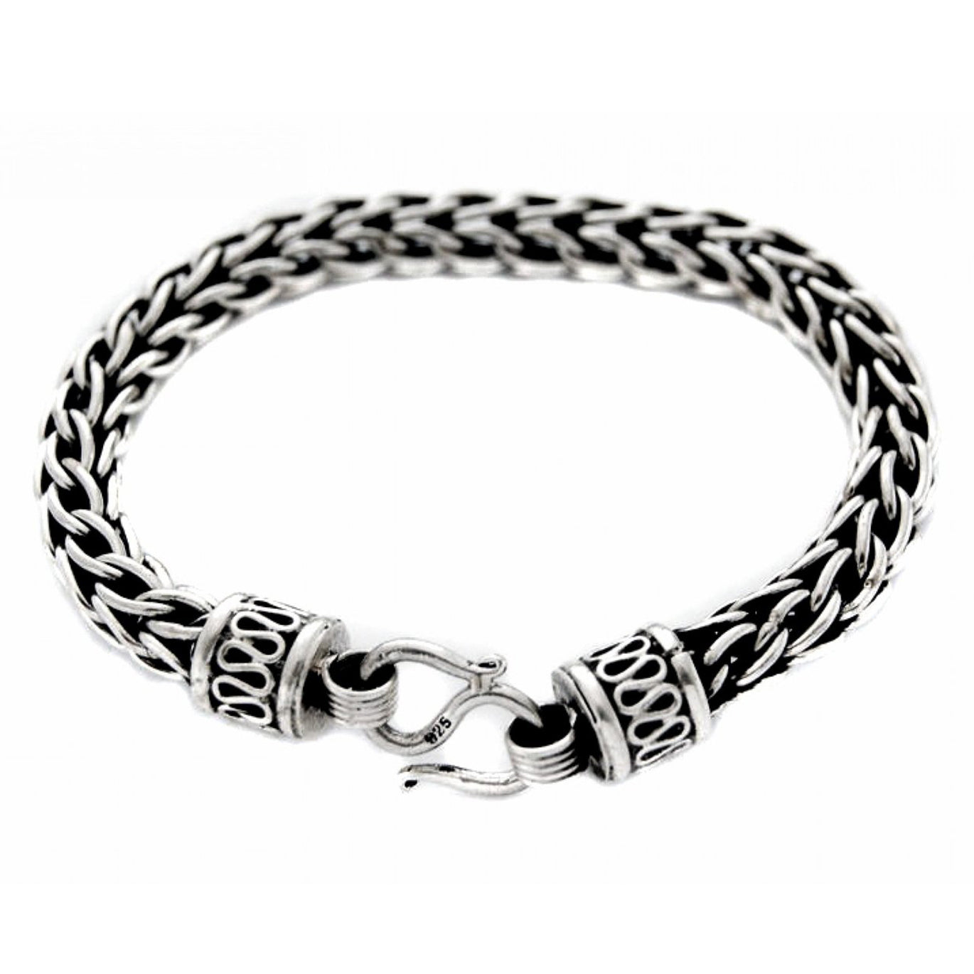 Out of Mexico Oxidised Round-linked Bracelet