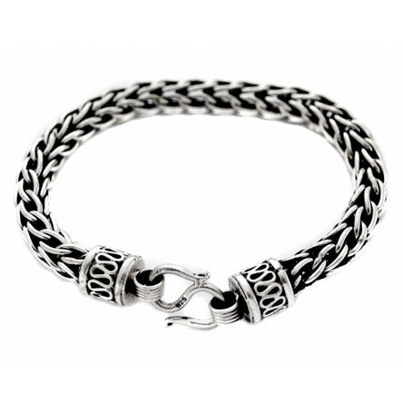 Out of Mexico Oxidised Round-linked Bracelet