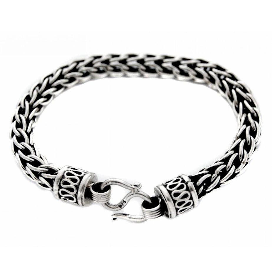 Out of Mexico Oxidised Round-linked Bracelet