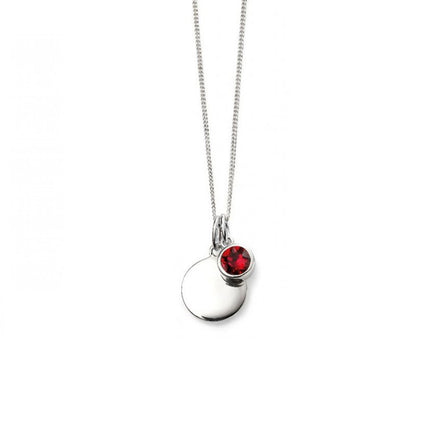 Gecko July Birthstone Ruby Crystal Pendant