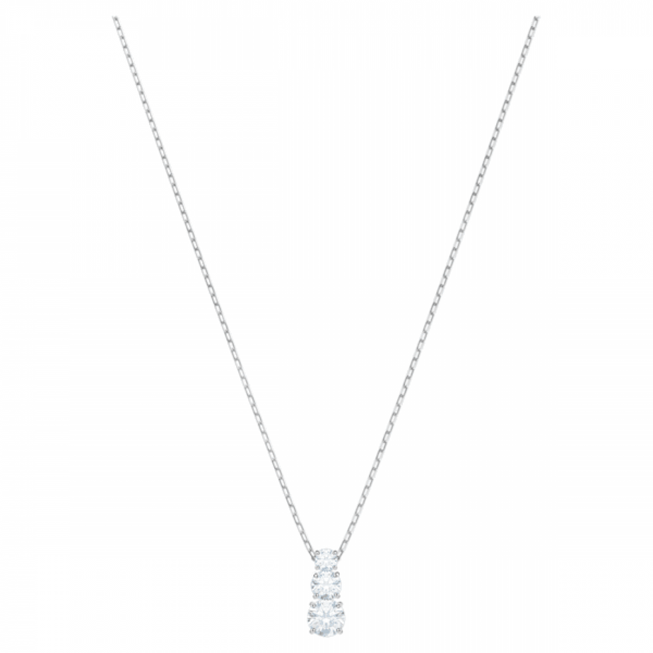 Swarovski Attract Trilogy White Crystal Necklace