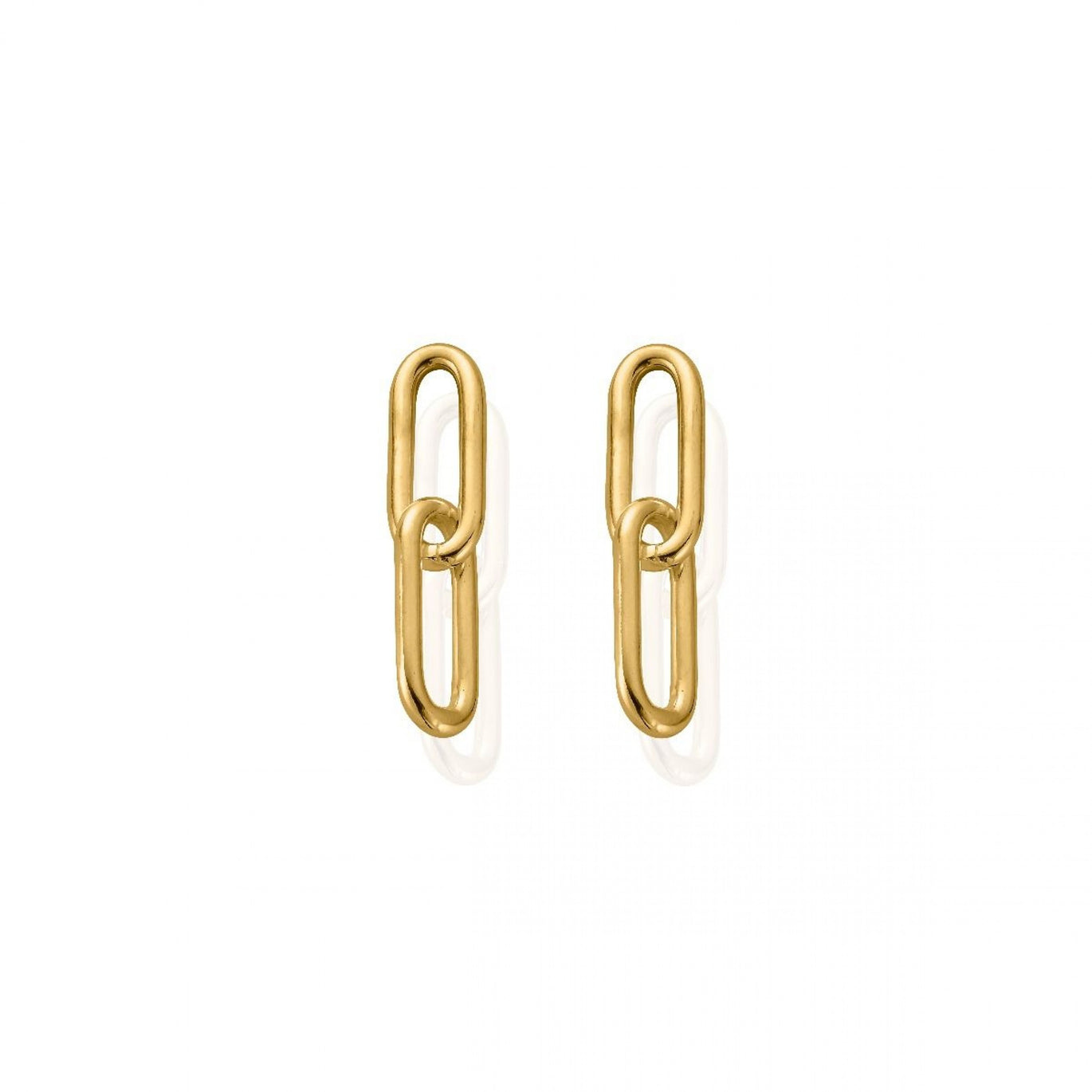 ChloBo Couture Gold Medium Two Link Earrings
