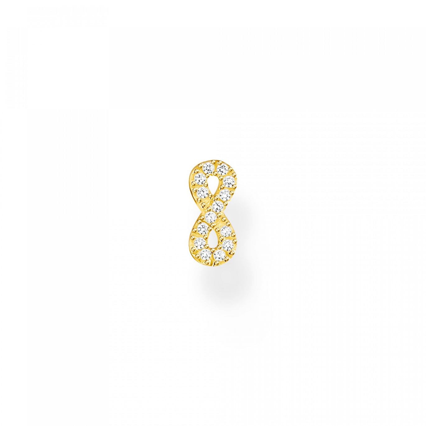 Thomas Sabo Single Infinity Stud Earring Yellow Gold