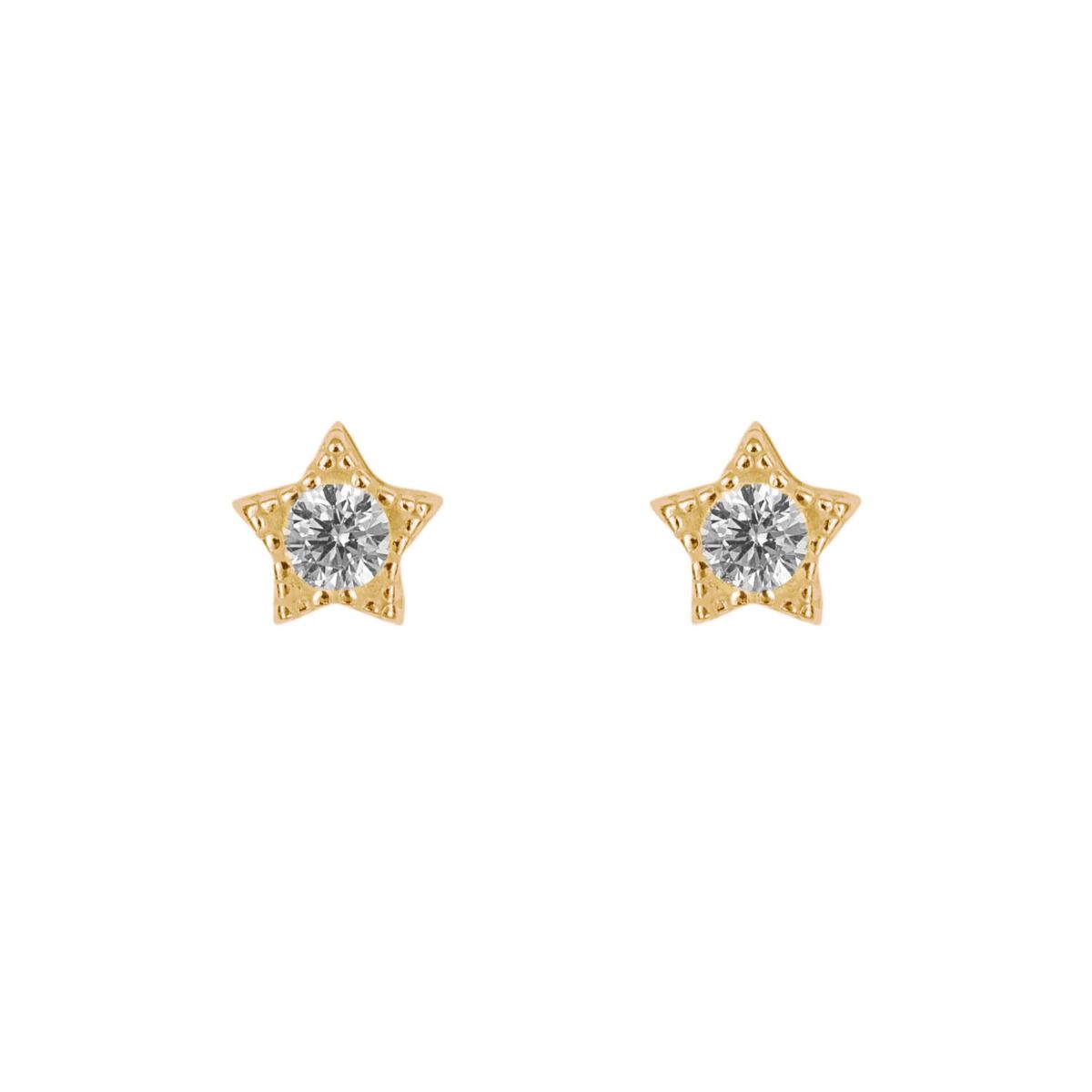 Gold Star Stud earrings