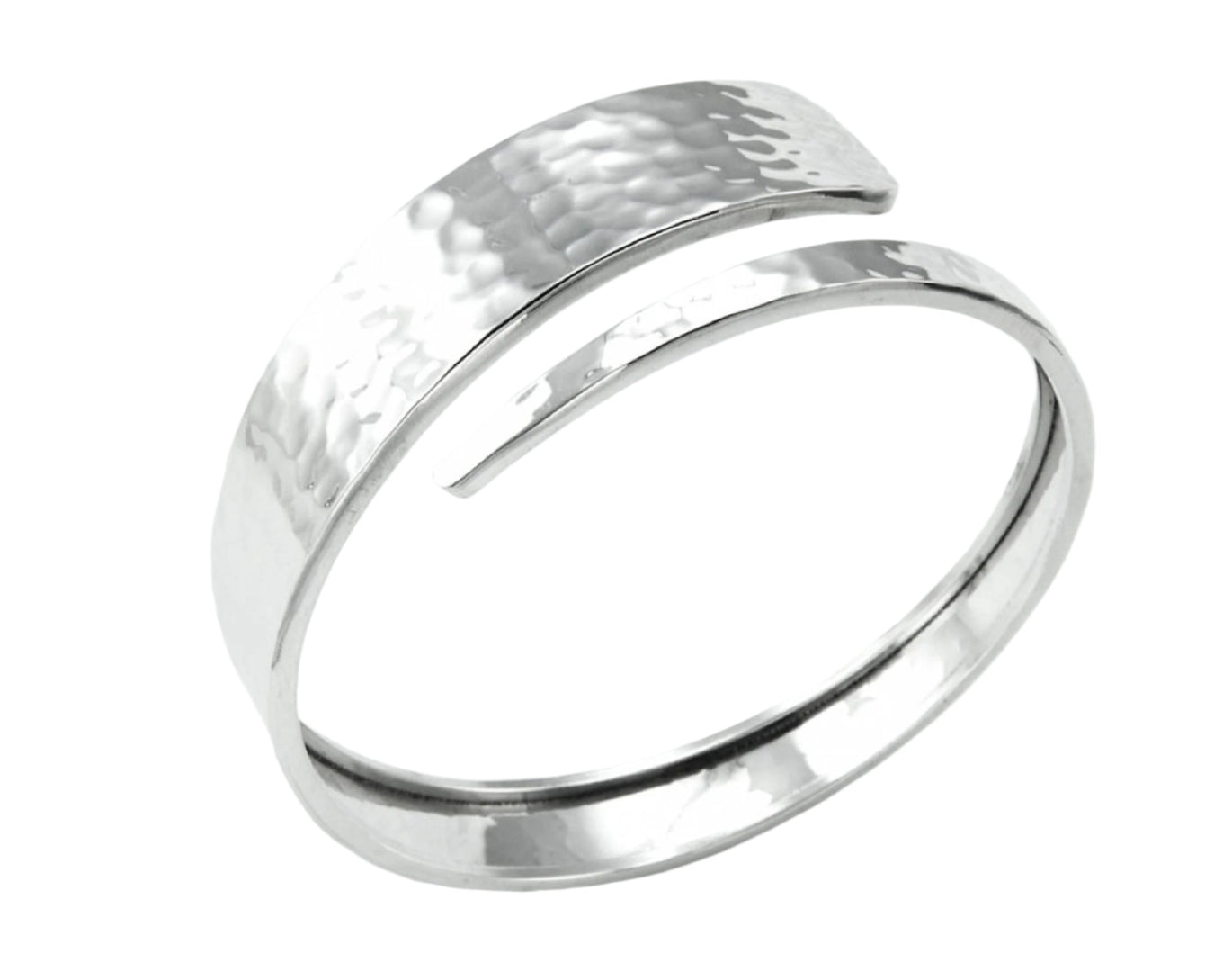 Out of Mexico Overlapping Hammered Effect Bangle