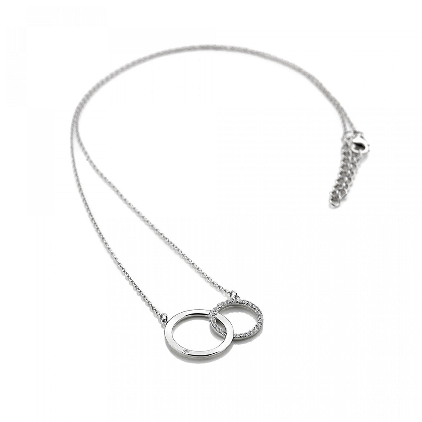 Hot Diamonds Silver Striking Circle Necklace