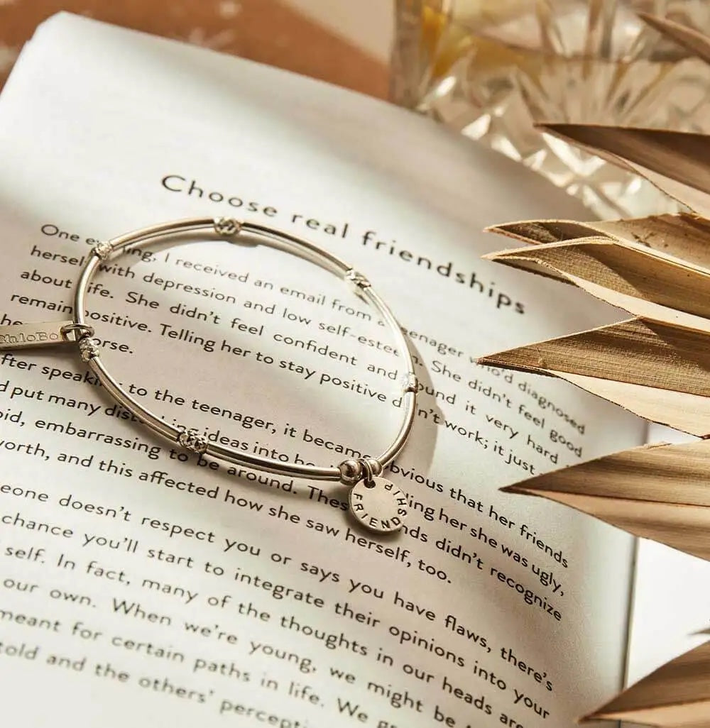 ChloBo Mini Noodle Sparkle Rice Friendship Disc Bracelet