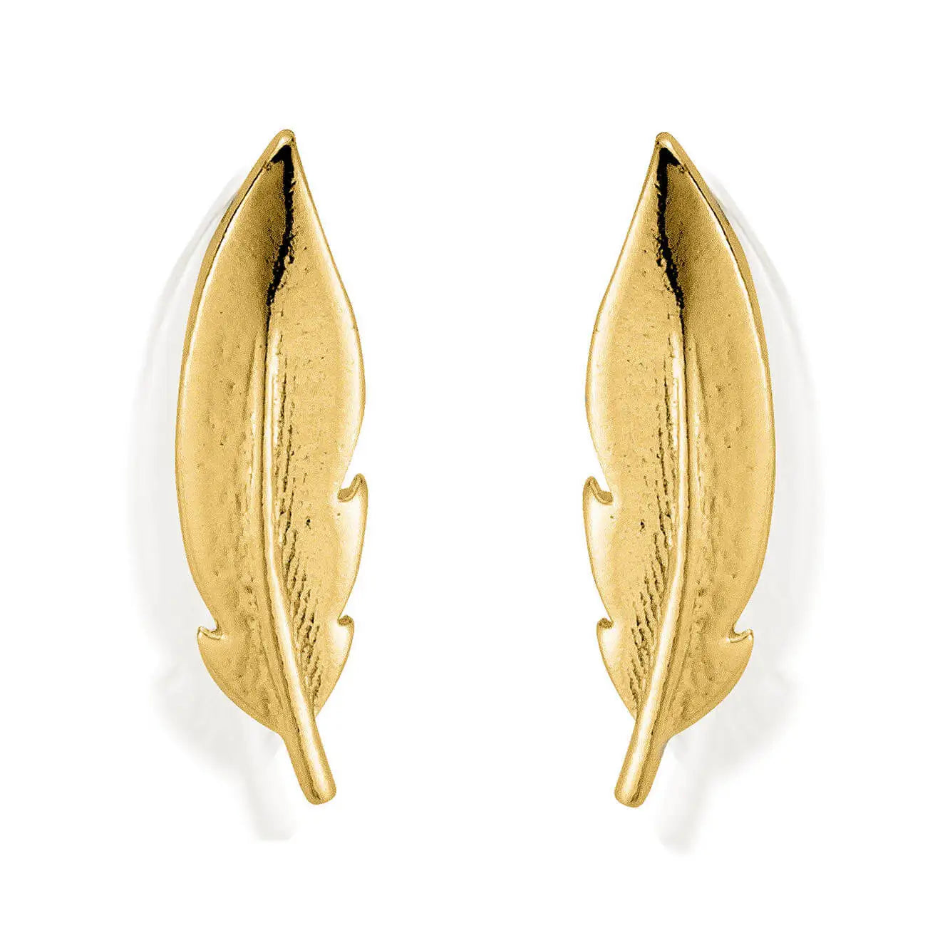 ChloBo Gold  Feather Cuff Stud Earrings