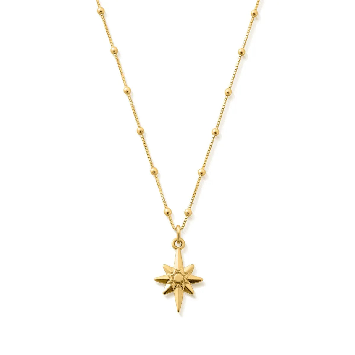 ChloBo Gold Bobble Chain Lucky Star Necklace FREE P P