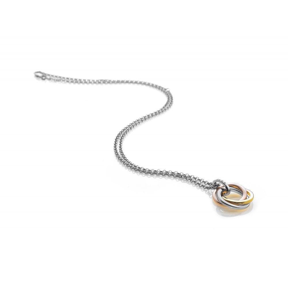 Hot Diamonds Tri-Tone Trio Pendant