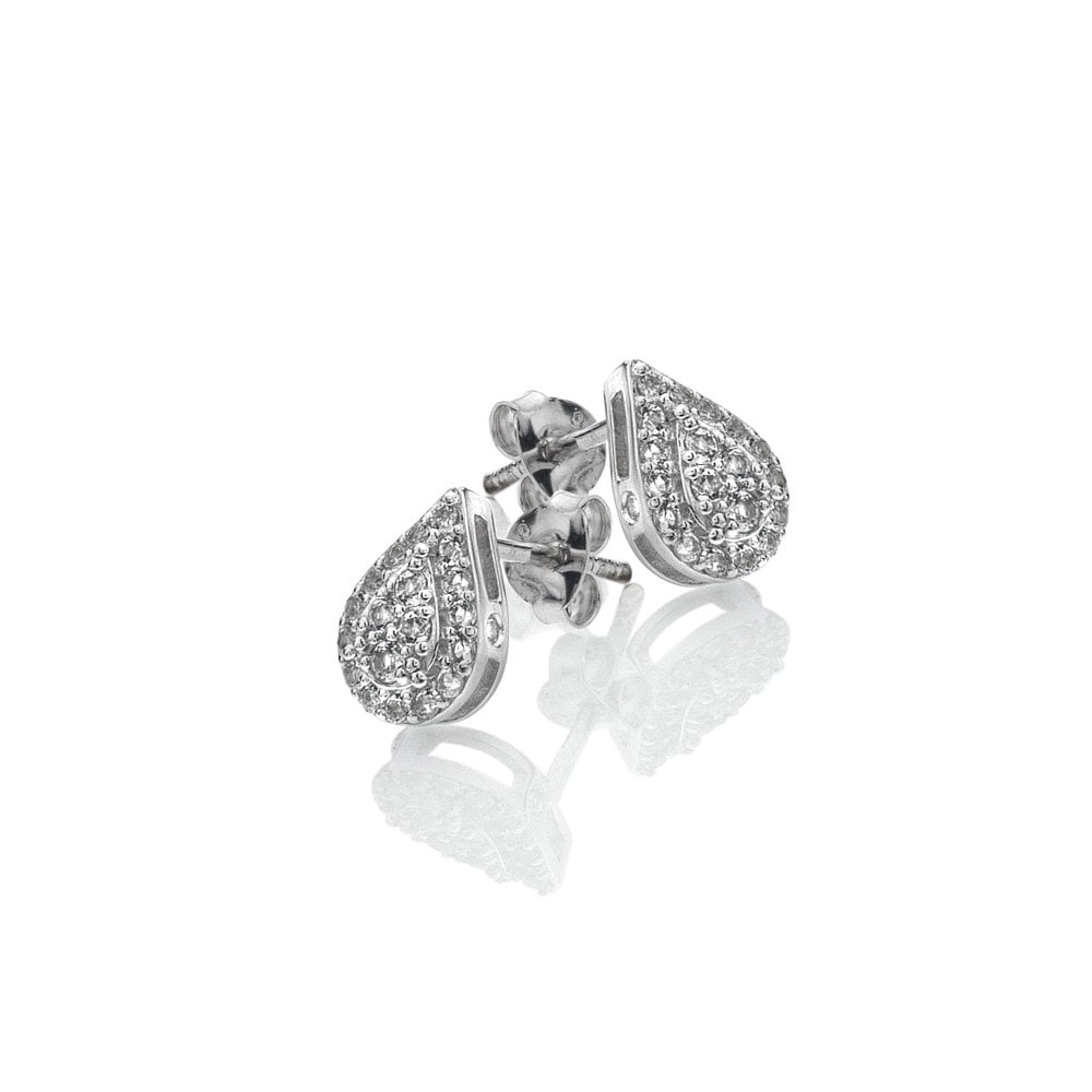 Hot Diamonds Teardrop White Topaz Stud earrings