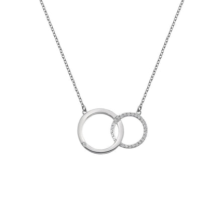 Hot Diamonds Silver Striking Circle Necklace