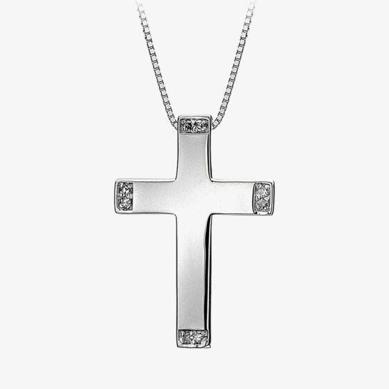 Hot Diamonds Sparkle Cross Necklace