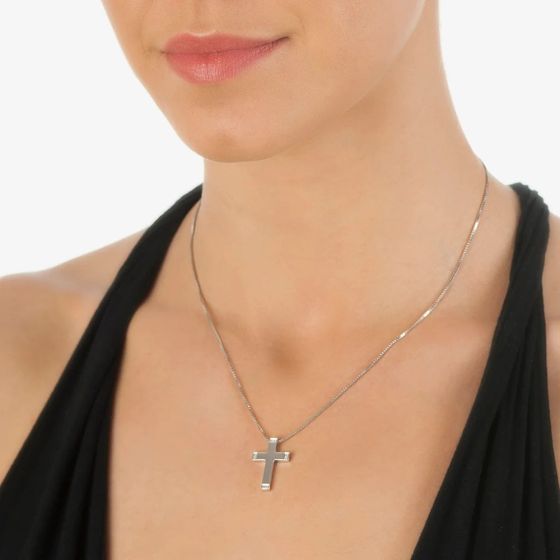 Hot Diamonds Sparkle Cross Necklace