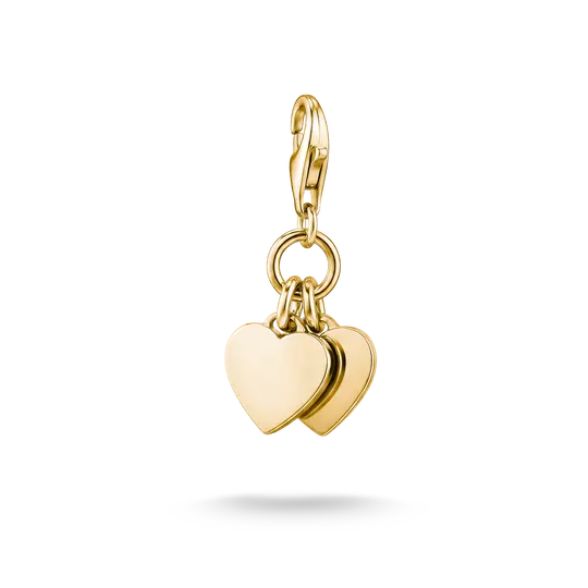 Thomas Sabo Gold Double Hearts Charm