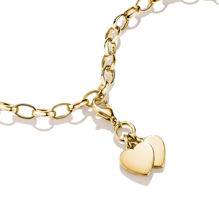 Thomas Sabo Gold Double Hearts Charm