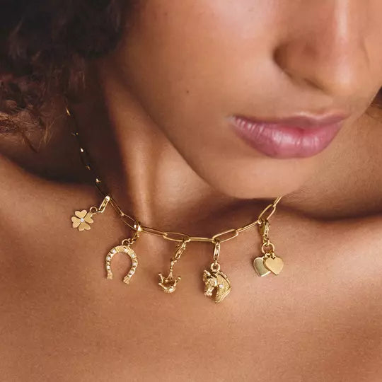 Thomas Sabo Gold Double Hearts Charm