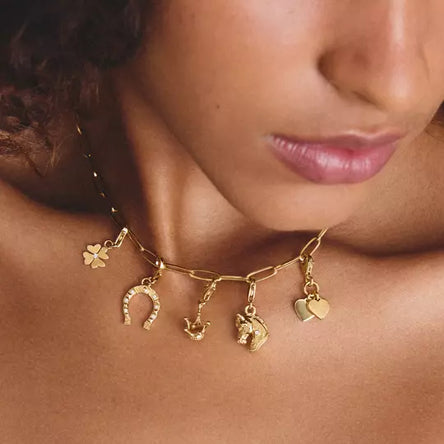 Thomas Sabo Gold Double Hearts Charm