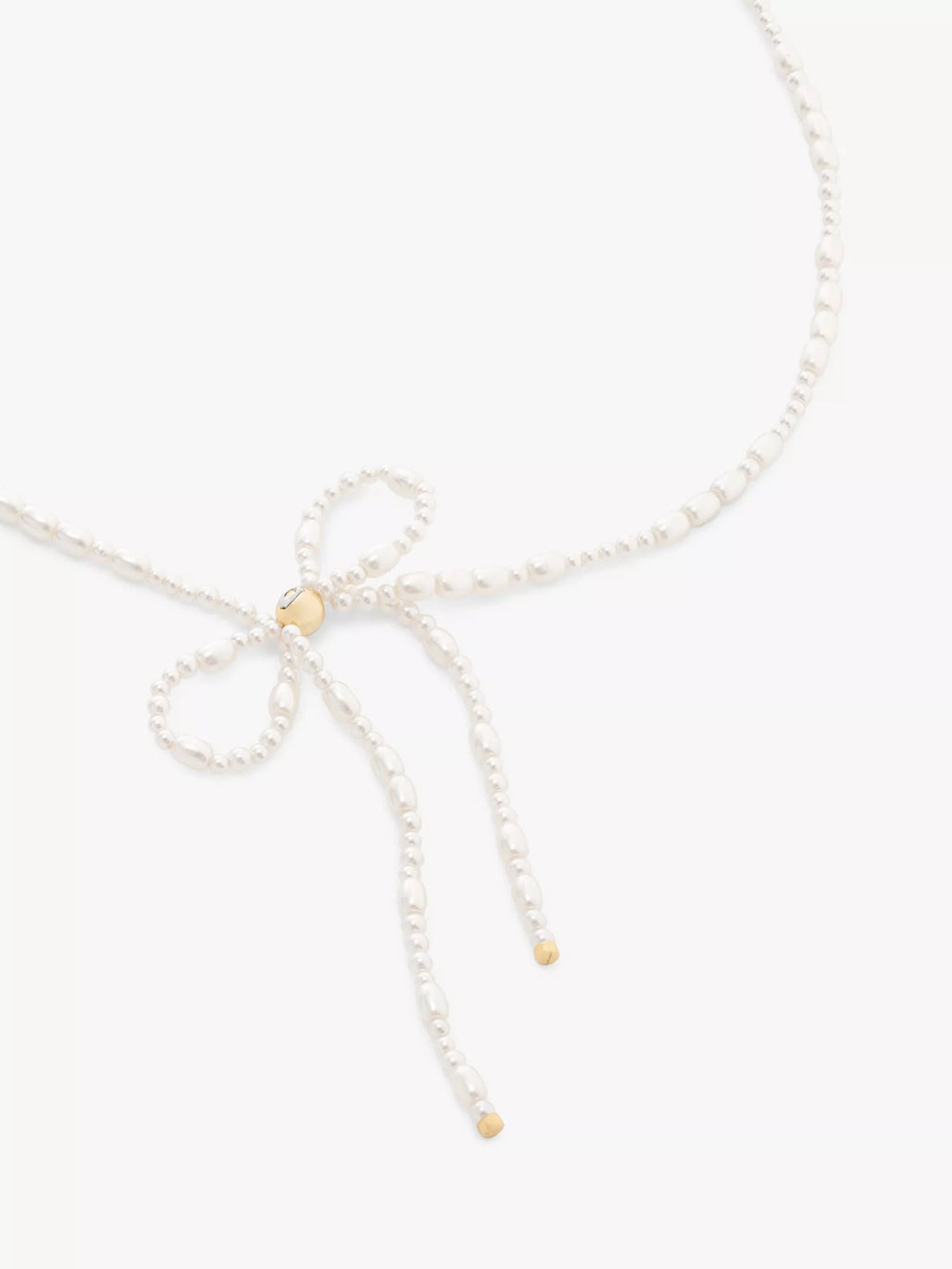 COACH Pearl Bow Choker Necklace