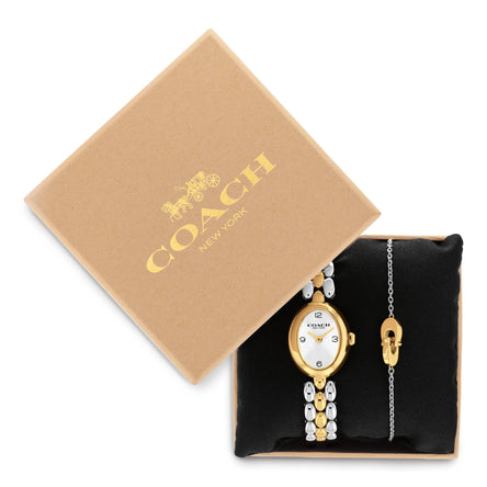 COACH Sammy Oval Watch and Bracelet Set