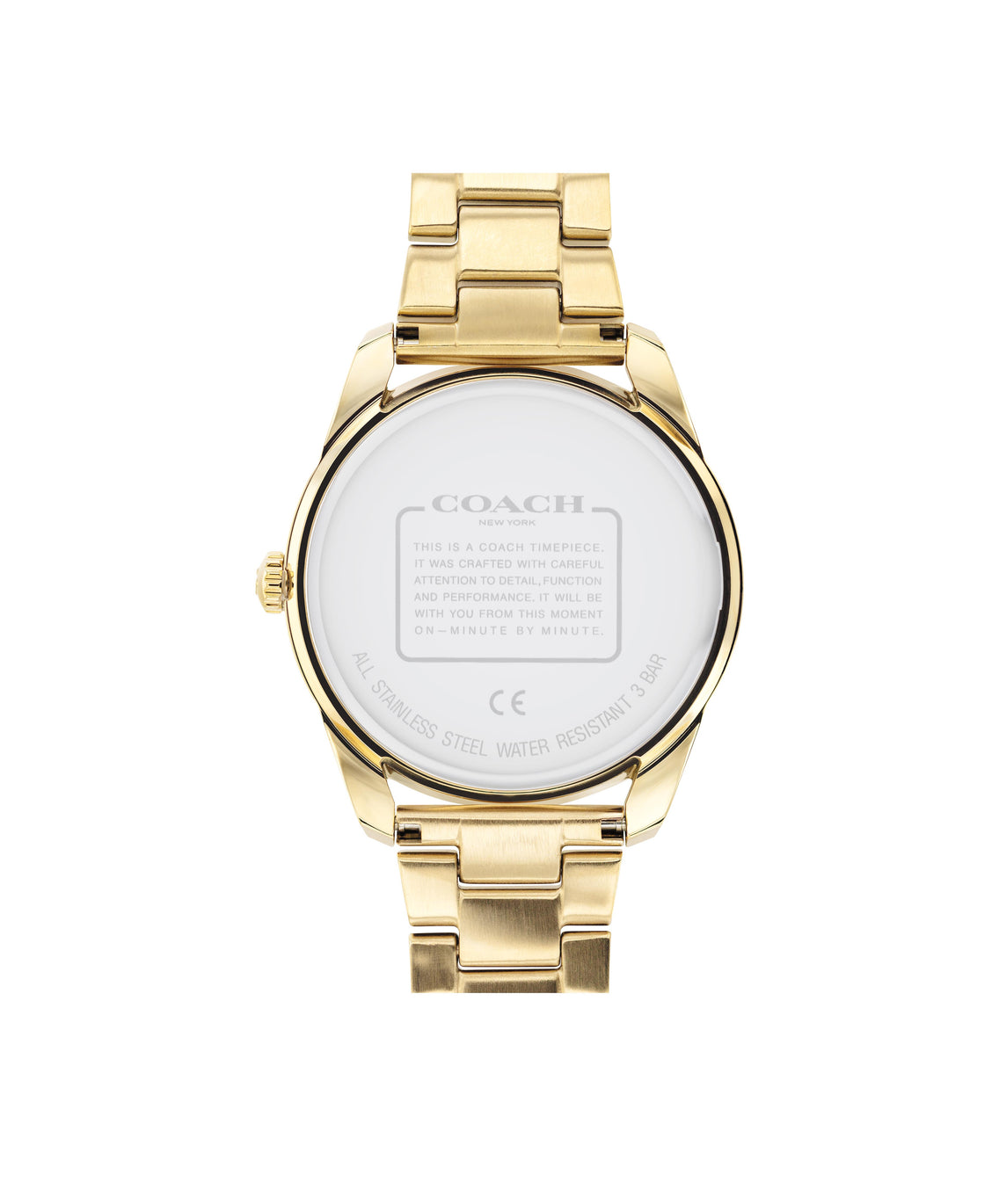 COACH Gold Plated Rainbow Dial Watch