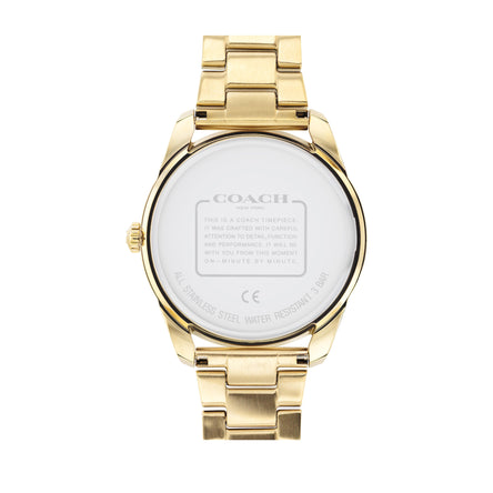COACH Gold Plated Rainbow Dial Watch
