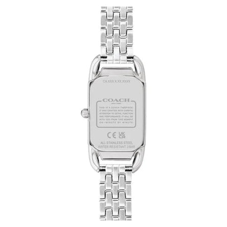 COACH CADIE WHITE DIAL WITH STAINLESS STEEL BRACELET LADIES WATCH