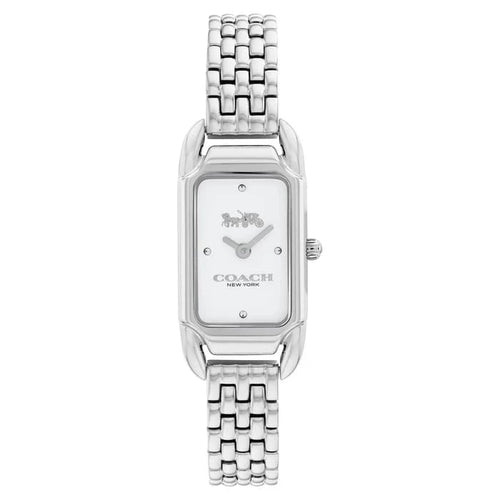 COACH CADIE WHITE DIAL WITH STAINLESS STEEL BRACELET LADIES WATCH