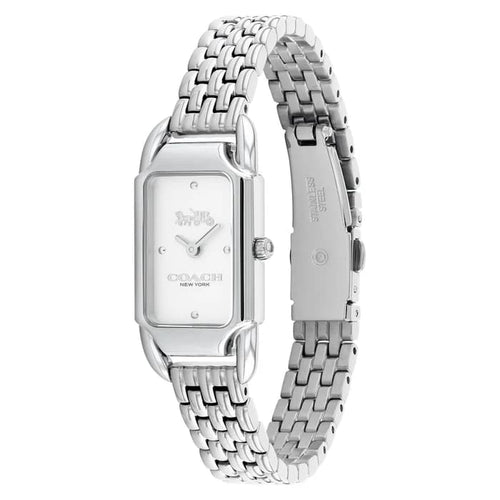 COACH CADIE WHITE DIAL WITH STAINLESS STEEL BRACELET LADIES WATCH