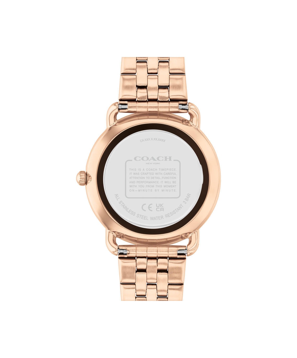 Coach Elliot Rose Gold Tone Crystal Ladies Watch