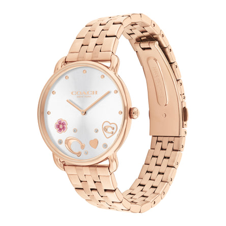 Coach Elliot Rose Gold Tone Crystal Ladies Watch