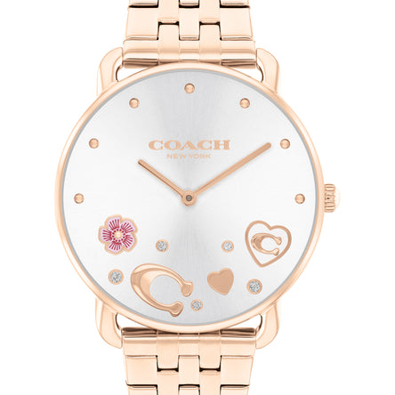 Coach Elliot Rose Gold Tone Crystal Ladies Watch