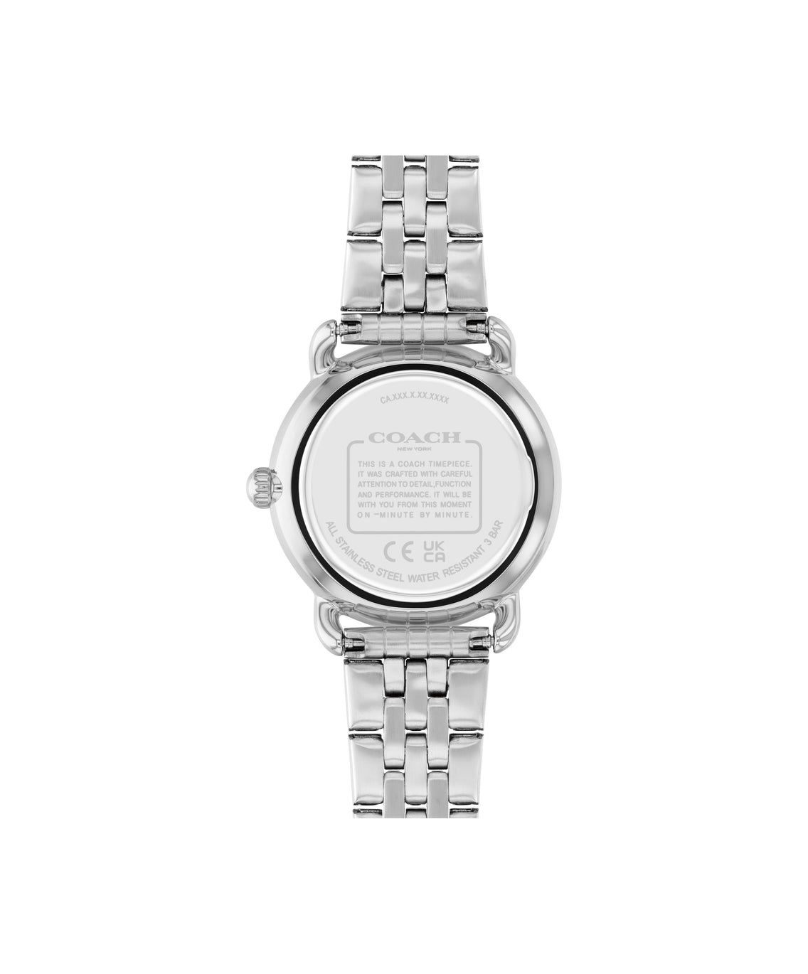 COACH Elliot Ladies Silver Pink Watch